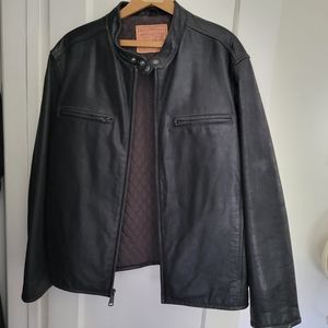 Leather Bomber Jacket